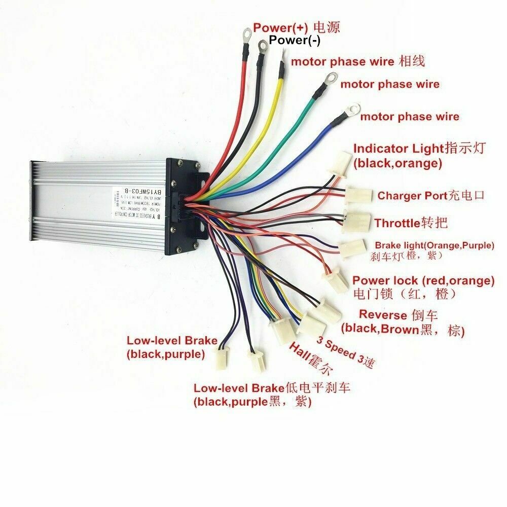 bldc controller 36 48 60 72v 60a 3kw