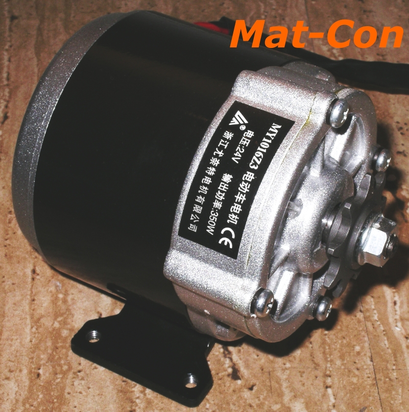 geared motor my1016z3 350W 24V 36V