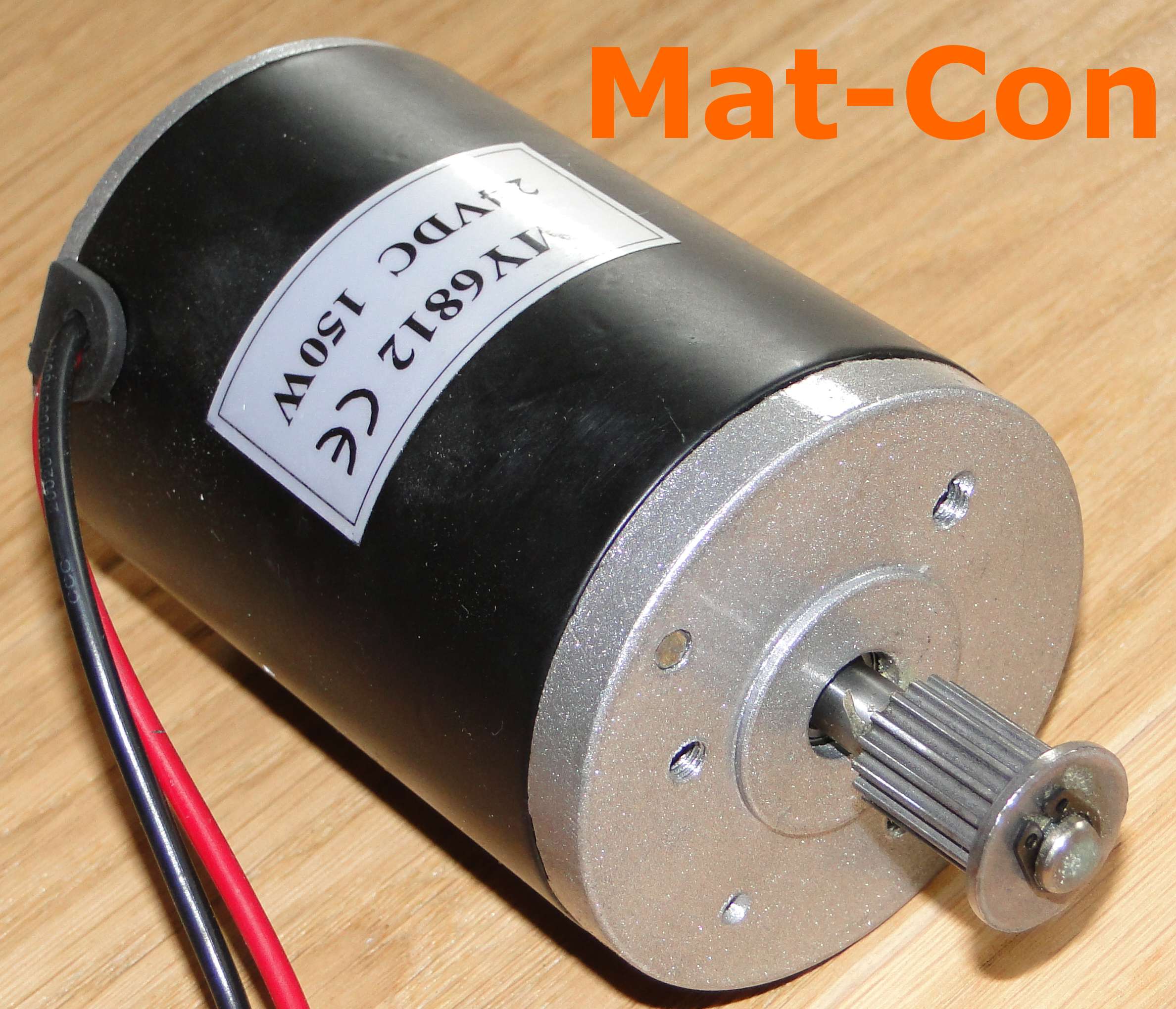 E-Motor Unite MY6812GR 150W 12V DC 0,56Nm + Walze