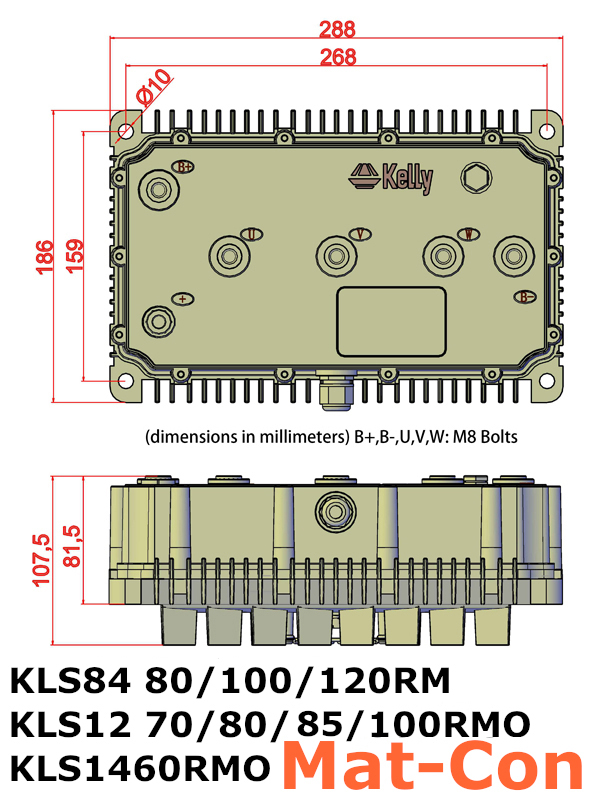 BLDC Sinuswellen Controller Kelly KLS8480RM