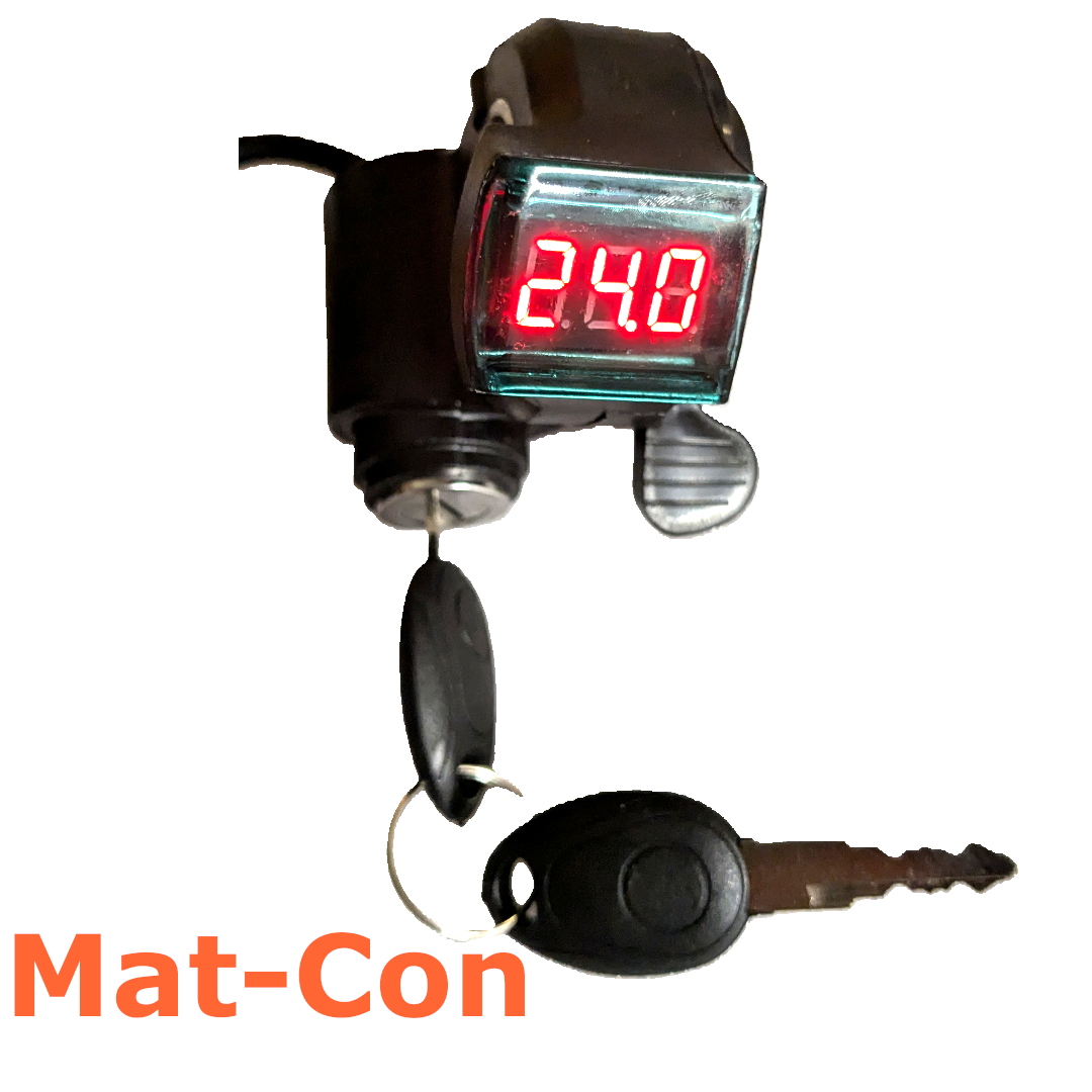 Key lock + thumb throttle + Display unit combination