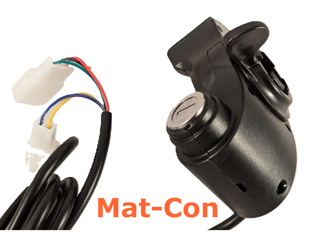 combination of keylock thumb throttle display unit
